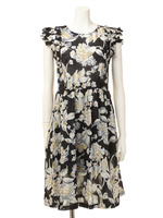 あじさいショルダーリボンOP/ブラック