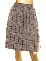 グレンチェックフレアーSK/BROWN