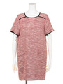 MIX TWEED DRESS/PINK