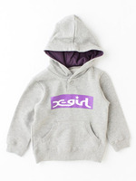 SWEAT  HOODIE  BOX  LOGO/ASH