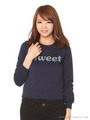SWEET裏毛プルオーバー/ネイビー