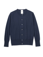 Violet Buffalo Wallowsウールクルーネックカーディガン/ネイビー系(095)