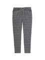 [L]ストレッチグレンチェックパンツ/ブラック(219)