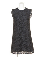 【DUO】 レースボトルネックOP/ネイビー