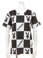 【Joyrich×PLAYBOY】Playboy Checkered Tee/BLACK