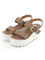 【ROSE BUD】KTISTAL PLATFORM SANDAL/TAUPE(5001)