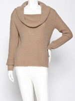 オフネックニット/ベージュ