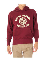 カレッジ風ロゴ裏毛パーカ/ホワイト(003)