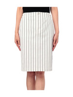 ストライプタイトスカート/ホワイト(301)