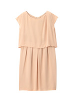 セットアップ風ジョーゼットワンピース/ピンク系(072)