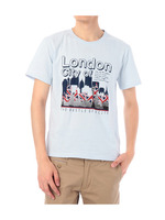 フォト&アートTシャツ(ロンドン)/ブルー系(090)
