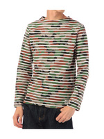 ボーダー(カモフラ)プルオーバ/カーキ系(923)