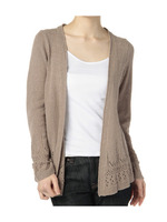 透かし編みニットカーディガン/ベージュ系(052)