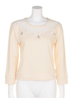 CAGY FLOWER EMBROIDERY/グレー