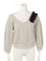 【JILL by JILLSTUART】ASYMMETRIC FRIL/ホワイト