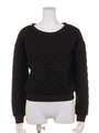 ドットJQスエットTOP/BLK
