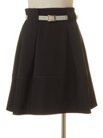 ベルトツキキリカエスカート/ホワイト