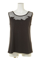 Bust embroid TOP/BLK