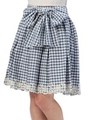 【LIZ LISA】チェックヒザ丈スカート/ブルー