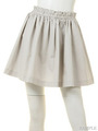 グログラン ギャザースカート/GY