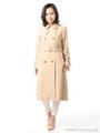 ロングトレンチコート/ベージュ