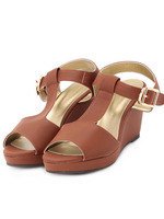 ウェッジサンダル/シルバー(006)