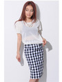 【OU】シースルー半袖TOP/WHITE