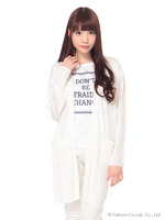 ロングカーデ/オフホワイト