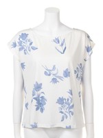 総柄フラワーｐｔＣＳ/グレー