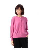 二重臼ニットカーディガン/ピンク系(073)