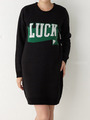 LUCK ニット ワンピース/BLK
