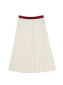 SACRA ミディ丈プリーツスカート/ホワイト(001)