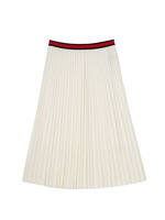 SACRA ミディ丈プリーツスカート/ホワイト(001)