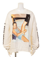 【Little sunny bite×Valerie Philips】Valerie photo sweat top/WHITE
