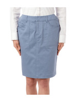 ストレッチコットンスカート/ブルー系(092)