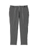 ダブルストライプ八分丈パンツ/グレー系(313)