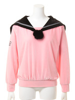 ベロアセーラートップス/PK