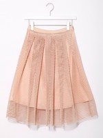ボリュームタックスカート/PINK