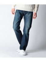 ヴィンテージ風デニムパンツ/ネイビー(093)