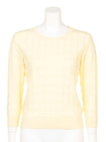 格子柄KT P/O/イエロー