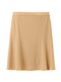 [L]切り替えフレアスカート/ベージュ(052)