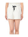 ウエストグログランリボンショートパンツ/ホワイト(001)
