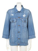 オーバーサイズＧジャン【Ｐｌａｎｅｔ　ｂｌｕｅ　ｗｏｒｌｄ】/ブルー