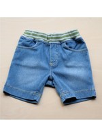 カットデニム4分丈ストレートパンツ/ネイビー