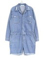 デニムジャンプスーツ/アイスブルー