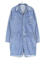 デニムジャンプスーツ/アイスブルー