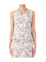 ニュアンスフラワーブラウス/パープル系(181)