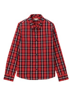 ワンポケットチェックシャツ/レッド系(263)