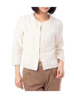 和紙モールニットカーディガン/ネイビー(093)