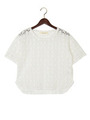 JCT C/NY レースクルーネックショートスリーブT/WHITE